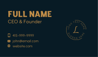 Gold Circle Business  Business Card Image Preview