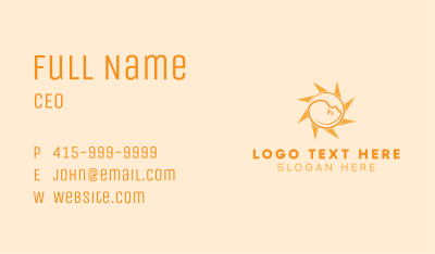 Infant Baby Sun Business Card Image Preview