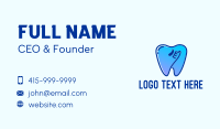 Blue Dental Toothpaste  Business Card Design