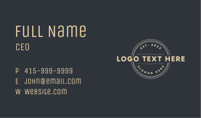 Retro Vintage Badge Business Card Image Preview