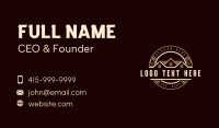 Roof Real Estate Builder Business Card Design