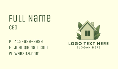 Realty House Gardening  Business Card Image Preview