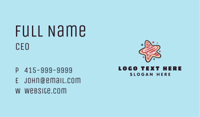 Star Cookie Pastry Business Card Image Preview