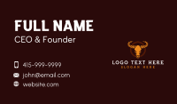 Bull Buffalo Horn Business Card Design