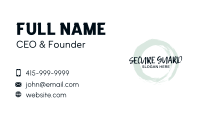 Round Texture Wordmark Business Card Image Preview