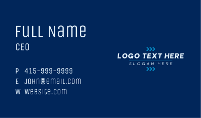 Logistics Service Wordmark Business Card Image Preview