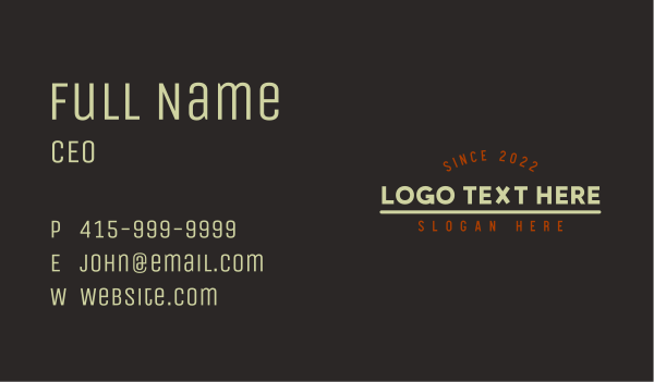 Business Firm Wordmark Business Card Design Image Preview