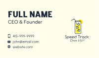 Iced Lemonade Cooler Business Card Image Preview