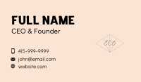 Elegant Script Diamond Business Card Image Preview