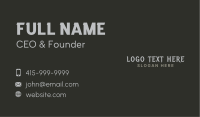 Urban Punk Wordmark  Business Card Image Preview