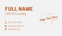 Gold Classic Vintage Wordmark Business Card Image Preview
