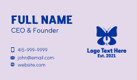 Blue Butterfly Wrench  Business Card Image Preview