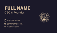 Legal Scale Notary Business Card Design