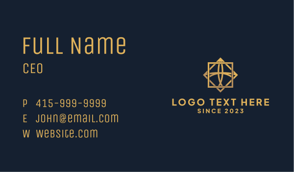 Gold Professional Company Business Card Design Image Preview