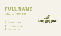 Green Cartoon Dinosaur Business Card Image Preview