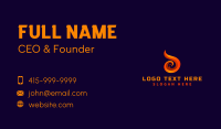 Fire Grill Flame Business Card Preview