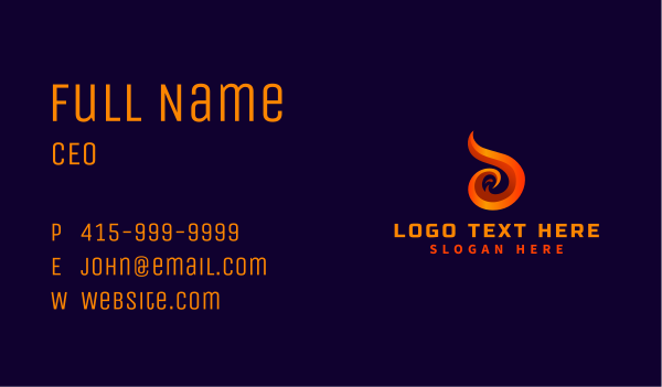 Fire Grill Flame Business Card Design Image Preview