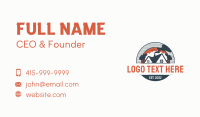 House Forest Smoke Badge Business Card Design