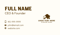 Bison Barbell Fitness Business Card Image Preview