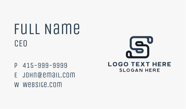 Generic Corporate Letter S Business Card Design Image Preview