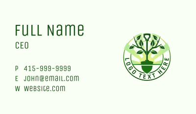 Tree Shovel Plant Business Card Image Preview