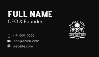 Axe Skull Mercenary Business Card Preview