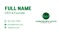 Cannabis Field Leaf Business Card Image Preview