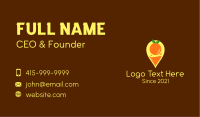 Orange Juice Location Pin Business Card Image Preview