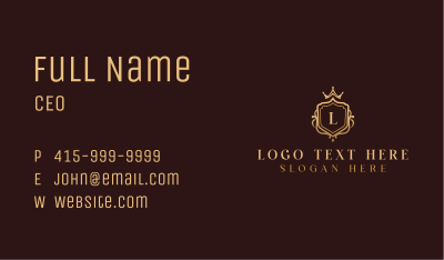 Royal Jewelry Crown Boutique Business Card Image Preview
