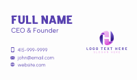 Business Swirl Letter H Business Card Image Preview