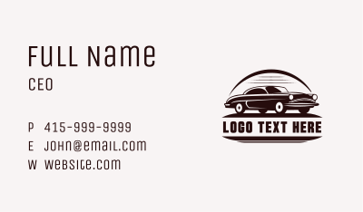 Car Care Vehicle Transport Business Card Image Preview