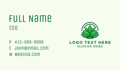 Natural Therapeutic Lotus  Business Card Image Preview
