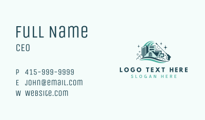 Pressure Wash Maintenance Business Card Image Preview