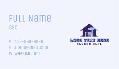 House Hammer Nail Business Card Image Preview