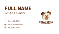 3D Bear Head  Business Card Design