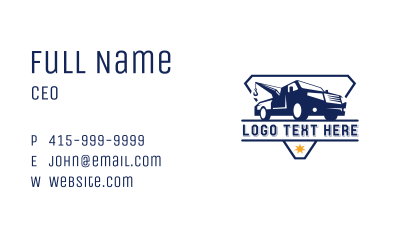 Trucking Freight Vehicle Business Card Image Preview