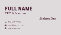 Gothic Business Wordmark Business Card Image Preview