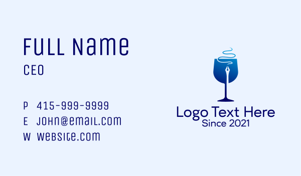 Wine Glass Publisher  Business Card Design Image Preview