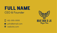 Simple Blue Flying Owl  Business Card Image Preview