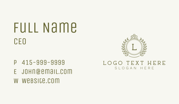 Royal Crown Lettermark Business Card Design Image Preview