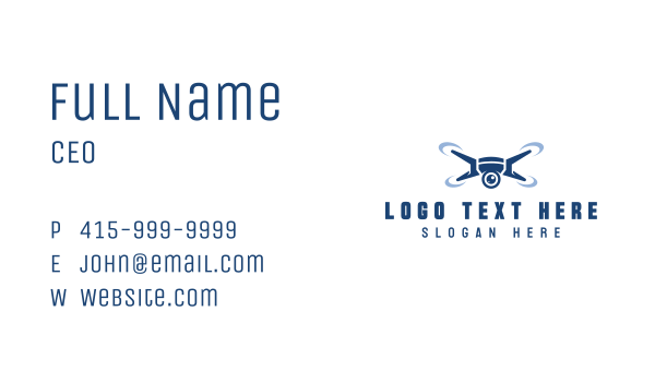 Drone Lens Photography Business Card Design Image Preview