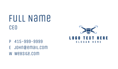 Drone Lens Photography Business Card Image Preview