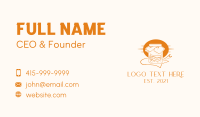 Orange Kombucha Jar  Business Card Preview