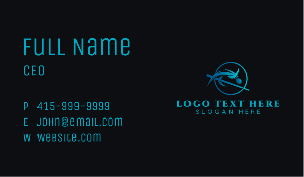 Pole Vaulting Athlete Business Card Design Image Preview