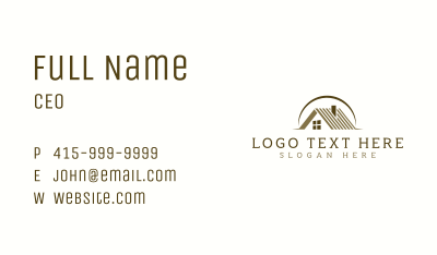 Residential Home Roof Business Card Image Preview