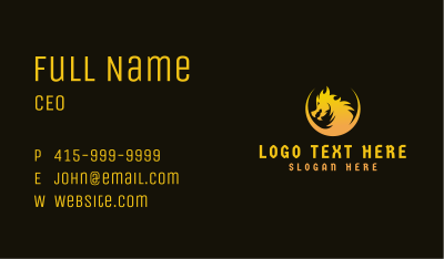 Dragon Gaming Character Business Card Image Preview
