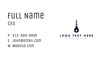 Guitar Light House Business Card Image Preview
