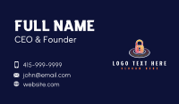 Digital Security Padlock Business Card Preview