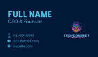 Gamer Girl Cyborg Business Card Image Preview