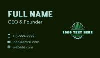 Timber Chainsaw Woodcutter Business Card Design